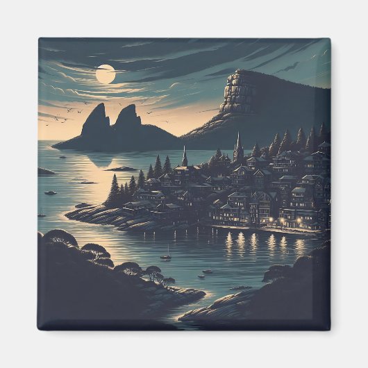 Moonlit Port マグネット (正面)