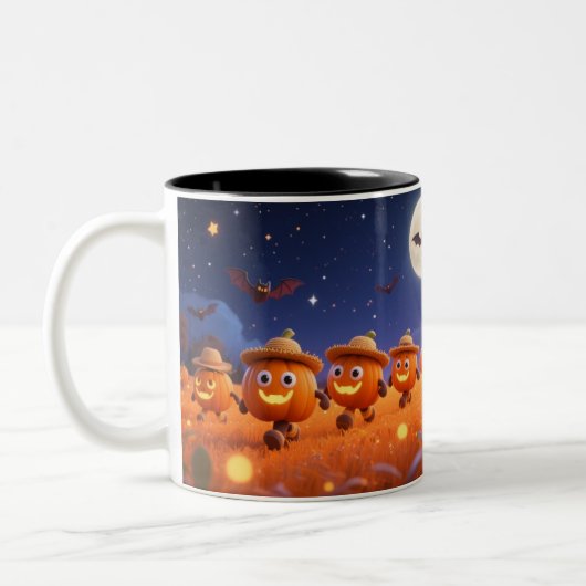 Moonlit Pumpkin Parade ツートーンマグカップ (左)