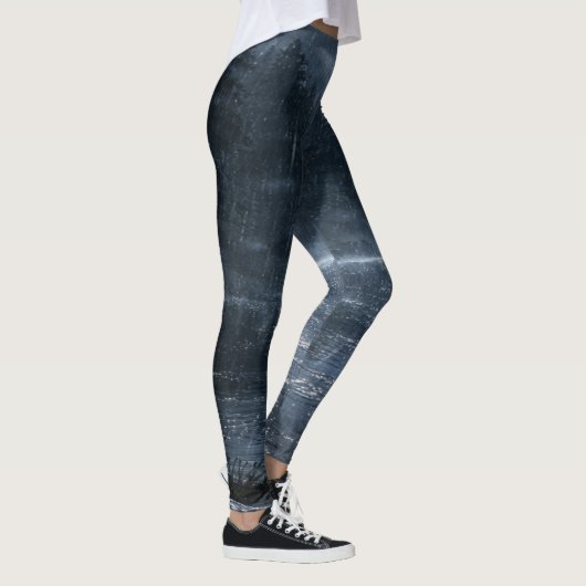 Moonlit Rain Lake Leggings - Atmospheric Design レギンス (右)