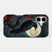Moonlit Raven iPhone 16ケース (裏面横)