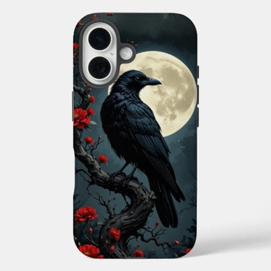 Moonlit Raven iPhone 16ケース Case-Mate iPhoneケース (裏面)