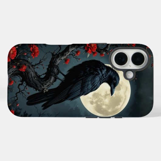Moonlit Raven iPhone 16ケース Case-Mate iPhoneケース (裏面 (横))