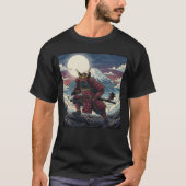 Moonlit Red Samurai Tシャツ (正面)