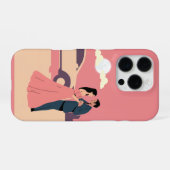 Moonlit Romance – Elegant Couple iPhoneケース (裏面横)