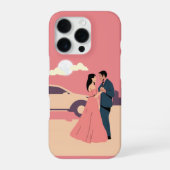 Moonlit Romance – Elegant Couple iPhoneケース (裏面)