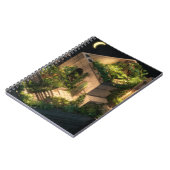 Moonlit Rooftop Garden Retreat Notebook ノートブック (左側)