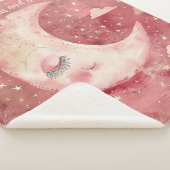 Moonlit Rustic Red Nursery & Kids' Room シェルパブランケット (3/4)