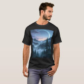 Moonlit Sanctuary: The Ethereal Forest Tシャツ (正面フル)