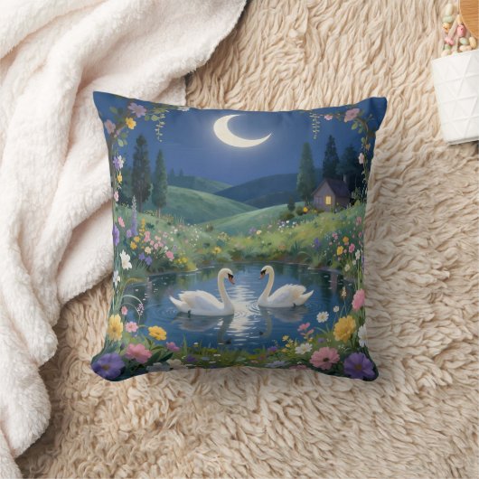 Moonlit Serenade - クッション (ブランケット)