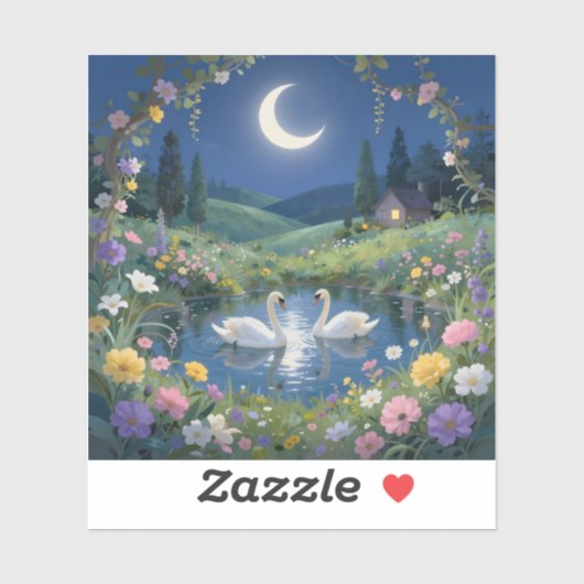 Moonlit Serenade - Square Vinyl シール (シート)