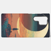 Moonlit Serenity Phone Case Samsung Galaxyケース (裏面横)