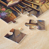 Moonlit Spa Bath Enchanted Night Garden Retreat ジグソーパズル (側面)