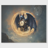Moonlit Timekeeper – Steampunk Bat  ラッピングペーパー (フラット)