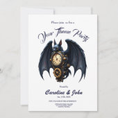 Moonlit Timekeeper – Steampunk Bat  招待状 (正面)