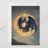 Moonlit Timekeeper – Steampunk Bat  招待状 (裏面)
