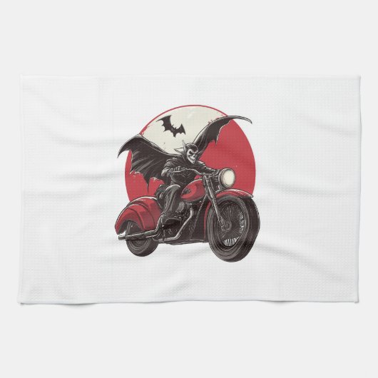  Moonlit Vampire Ride キッチンタオル (横)