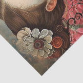 Moonlit Victorian Gothic Girl & Raven Fantasy  薄葉紙 (詳細)