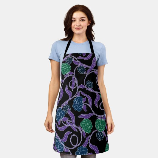 Moonlit Vine - Mysticool Collection エプロン (着用した状態)