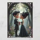 Moonlit Vows – A Cute Gothic Wedding Moment. メニュー (裏面)