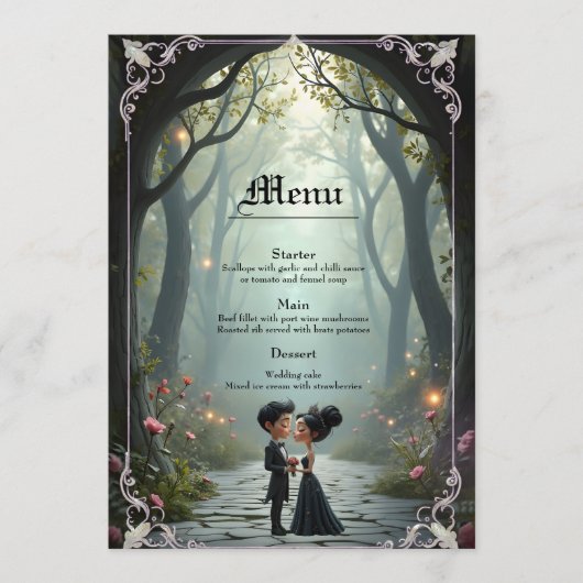 Moonlit Vows – A Cute Gothic Wedding Moment. メニュー (正面)