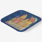 Moonlit Whimsical Houses ペーパープレート (傾斜あり)