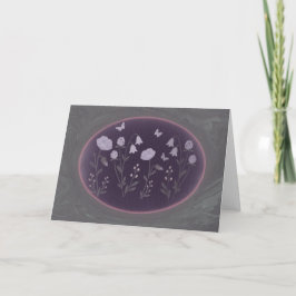 Moonlit Wildflower Garden 7x5 Greeting Card サンキューカード