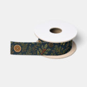 Moonlit Yule Winter Botanical Satin Ribbon サテンリボン (リール)
