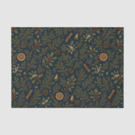 Moonlit Yule Winter Botanical Tissue Paper 薄葉紙