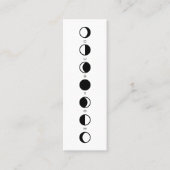 MOONPHRASE クールモダン Moon Phase Vertical スキニー名刺 (正面)