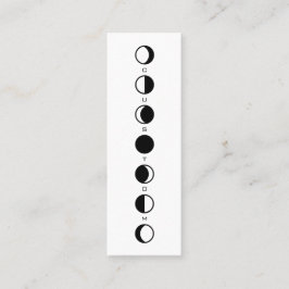 MOONPHRASE クールモダン Moon Phase Vertical スキニー名刺