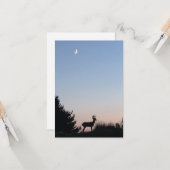 Moonriseの魔法のブランクの挨拶状 カード (正面/裏面インサイチュ)