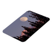 Moonrise Early Winter | Anchorage, Alaska マグネット (左側)