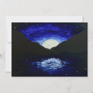 Moonrise Greeting Card カード