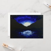 Moonrise Greeting Card カード (正面/裏面インサイチュ)
