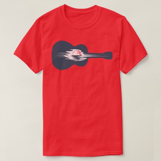 Moonrise on the Guitar838 Tシャツ (デザイン正面)