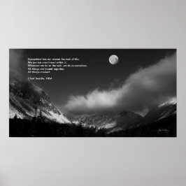 Moonrise over Franconia : Chief Seattle Poster ポスター