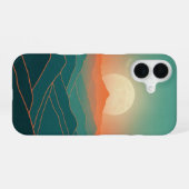 Moonrise Retro Vista iPhone 16ケース (裏面横)
