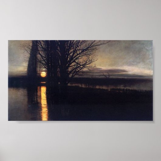 Moonrise – Stanisław Masłowski 1884 – Moon ポスター (正面)