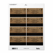 Moons And Starsビジネスラベル ラベル (フルシート)