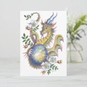 Moonstone及びばら色のドラゴン-空白のなカード サンキューカード (スタンド正面)