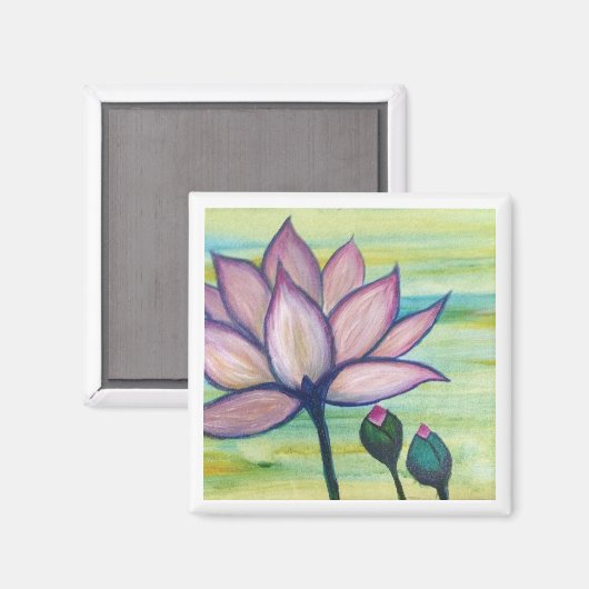 Moonstudio - Pink Lotus Magnet マグネット (正面/裏面)