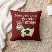 MOOOHCHAS GRACIAS AMIGO cinco de mayo おもしろい cow クッション (ブランケット)
