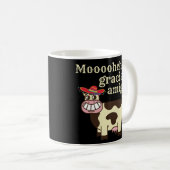 MOOOHCHAS GRACIAS AMIGO cinco de mayo おもしろい cow コーヒーマグカップ (正面右)