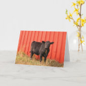 Mooooo カード (黄色い花)