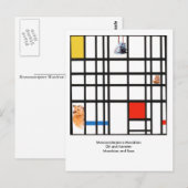 Mooooooasterpieceモンドリアン ポストカード (正面/裏面)