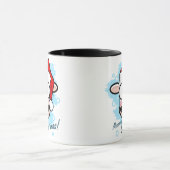Mooooooyのクリスマスのフェスティバル牛 マグカップ (中央)