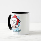 Mooooooyのクリスマスのフェスティバル牛 マグカップ (正面左)