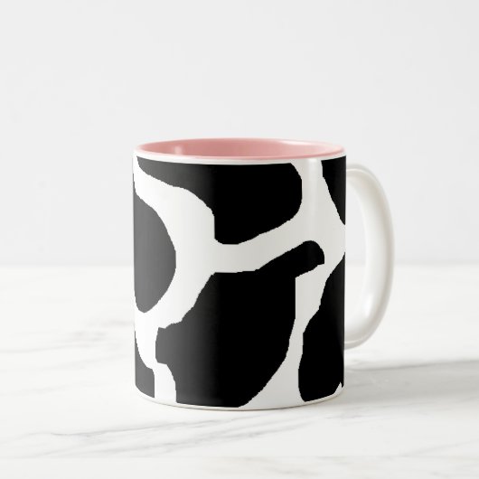 Mooooove、私はコーヒーを必要とします ツートーンマグカップ (正面右)