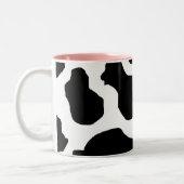 Mooooove、私はコーヒーを必要とします ツートーンマグカップ (左)