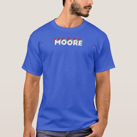 Moore Name Funny Name Moore 80s theme Tシャツ (正面)